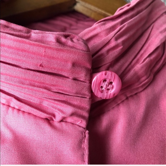 Vintage 80s London Fog Pink Collared Bomber Jacket - Picture 2 of 8